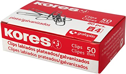 Clips nº4 50mm KORES 80 unidades